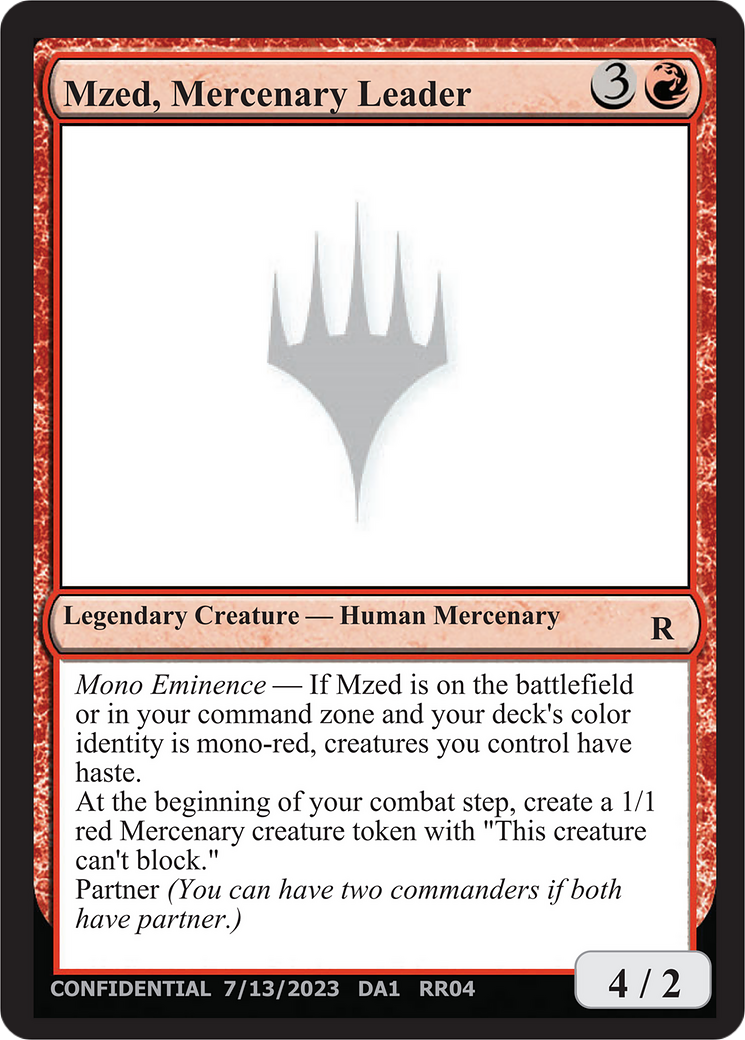 Mzed, Mercenary Leader [Unknown Event] | Pegasus Games WI