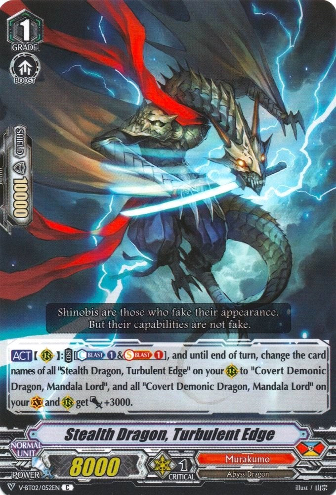 Stealth Dragon, Turbulent Edge (V-BT02/052EN) [Strongest! Team AL4] | Pegasus Games WI