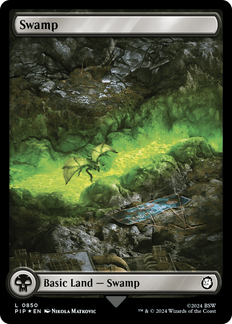 Swamp (0850) (Surge Foil) [Fallout] | Pegasus Games WI