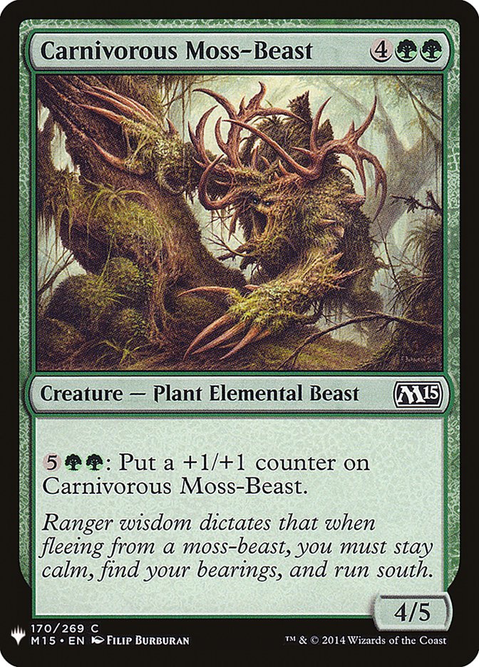 Carnivorous Moss-Beast [Mystery Booster] | Pegasus Games WI