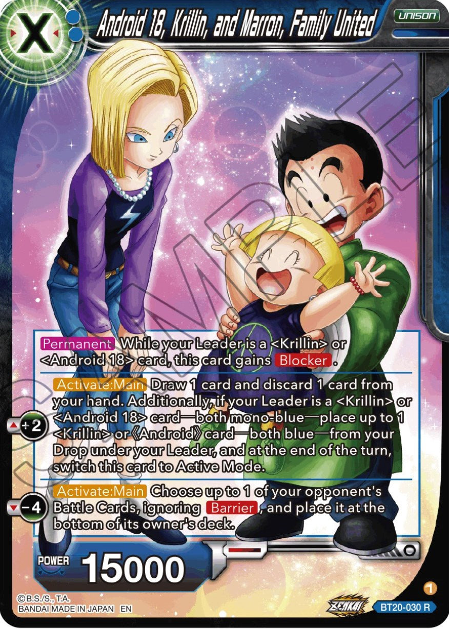 Android 18, Krillin, and Maron, Family United (BT20-030) [Power Absorbed] | Pegasus Games WI