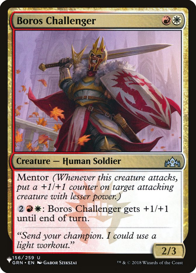 Boros Challenger [The List] | Pegasus Games WI