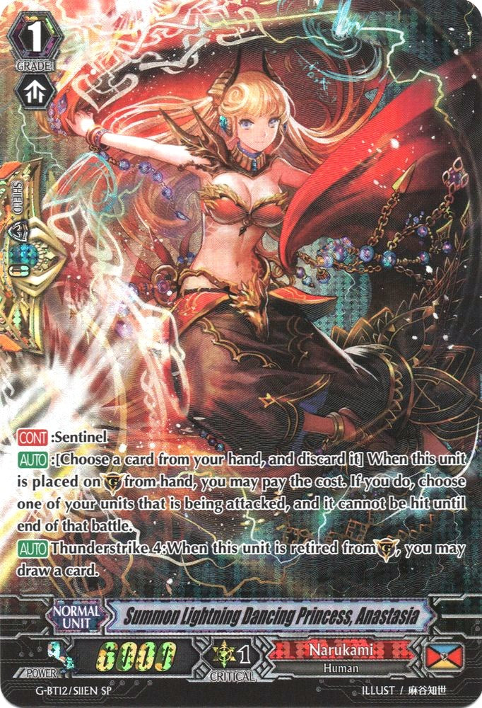 Summon Lightning Dancing Princess, Anastasia (G-BT12/S11EN) [Dragon King's Awakening] | Pegasus Games WI