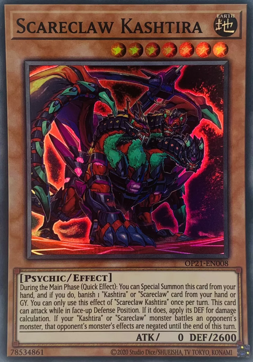 Scareclaw Kashtira [OP21-EN008] Super Rare | Pegasus Games WI