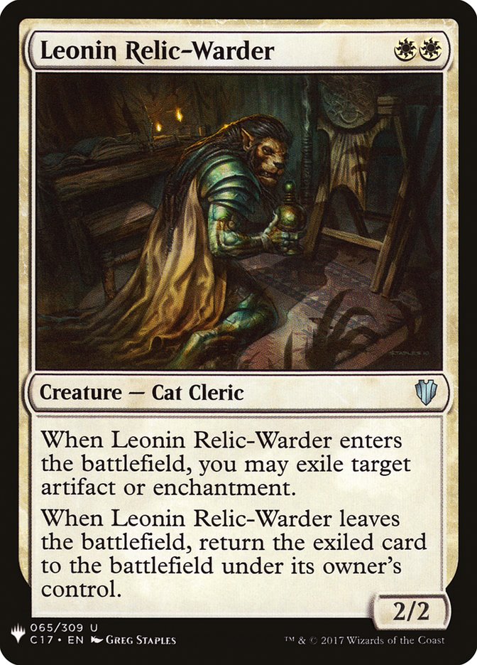 Leonin Relic-Warder [Mystery Booster] | Pegasus Games WI
