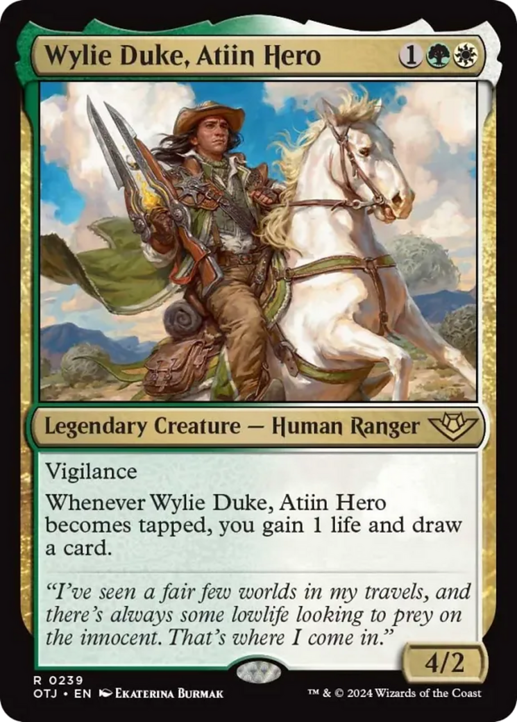 Wylie Duke, Atiin Hero [Outlaws of Thunder Junction] | Pegasus Games WI