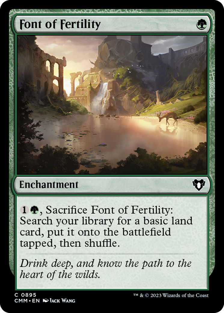 Font of Fertility [Commander Masters] | Pegasus Games WI