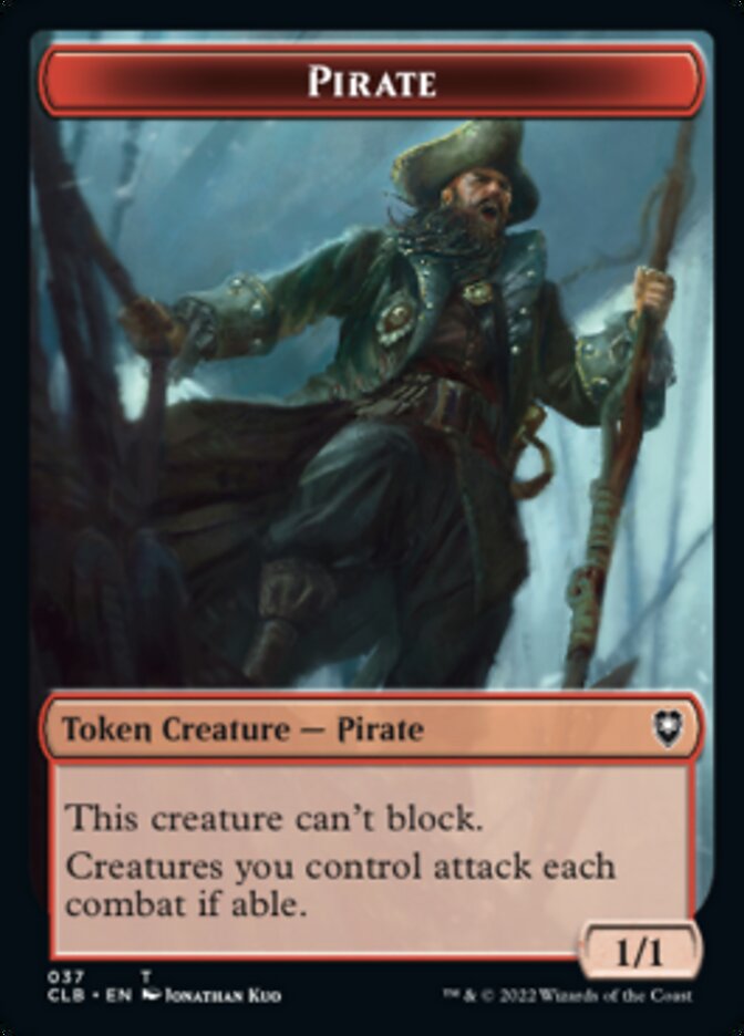 Pirate // Goblin Double-Sided Token [Commander Legends: Battle for Baldur's Gate Tokens] | Pegasus Games WI
