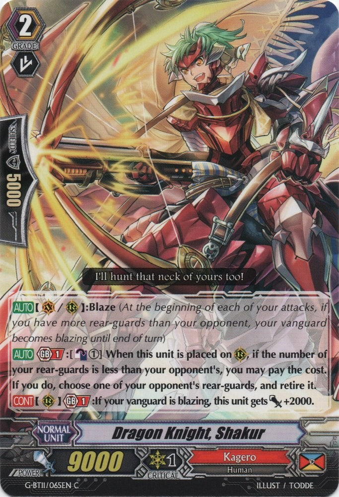 Dragon Knight, Shakur (G-BT11/065EN) [Demonic Advent] | Pegasus Games WI