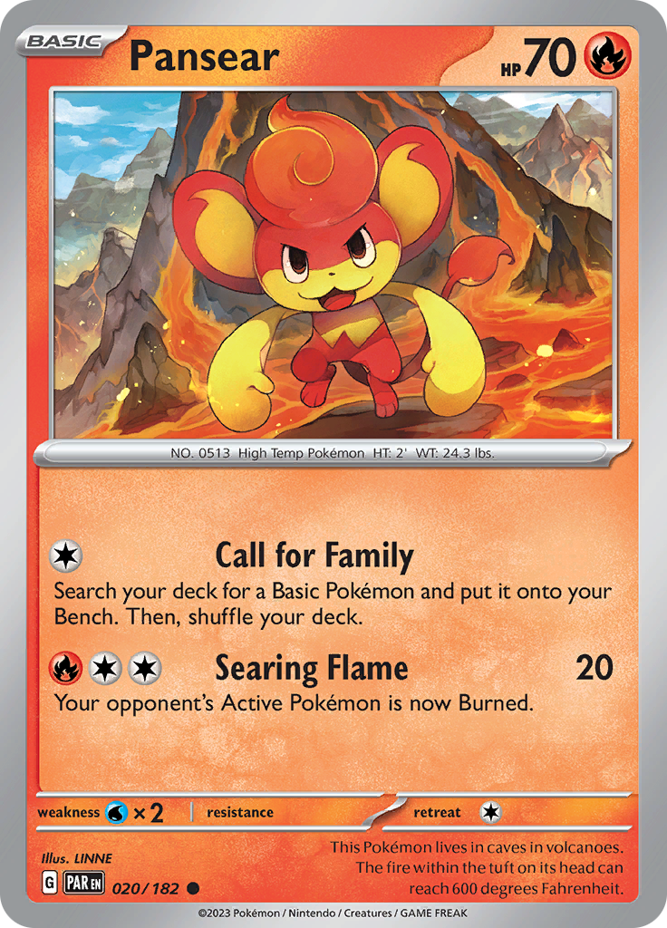 Pansear (020/182) [Scarlet & Violet: Paradox Rift] | Pegasus Games WI