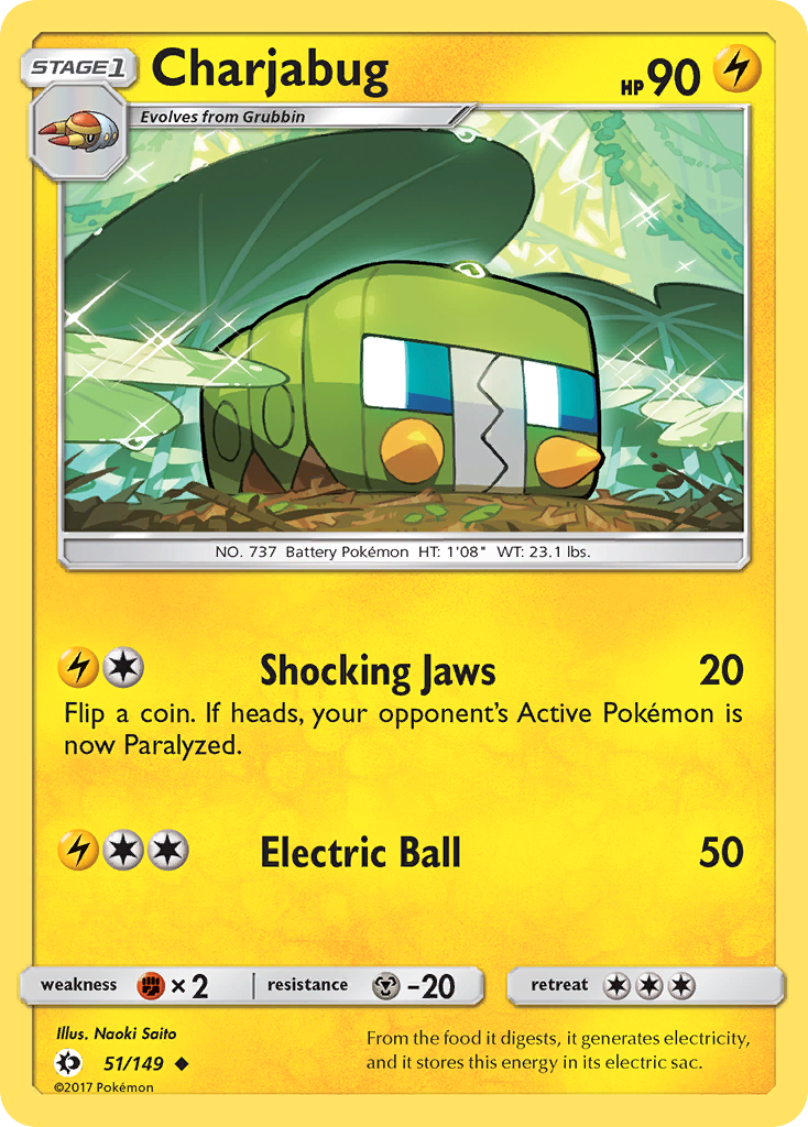 Charjabug (51/149) [Sun & Moon: Base Set] | Pegasus Games WI