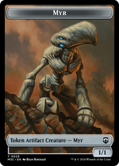 Construct // Myr Double-Sided Token [Modern Horizons 3 Commander Tokens] | Pegasus Games WI