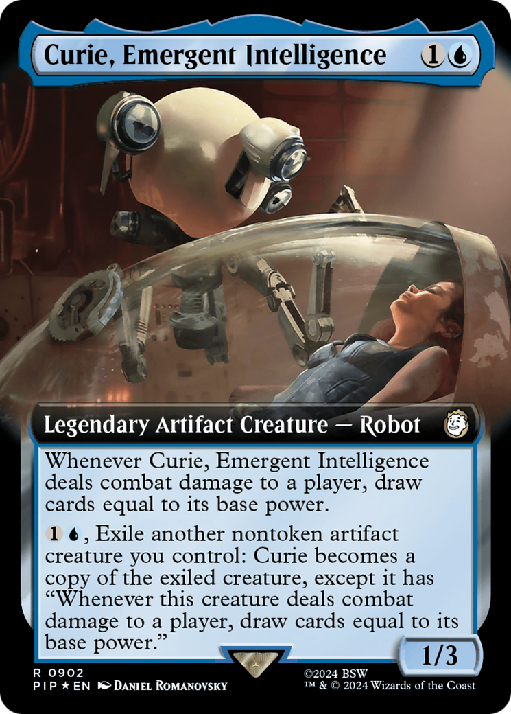 Curie, Emergent Intelligence (Extended Art) (Surge Foil) [Fallout] | Pegasus Games WI