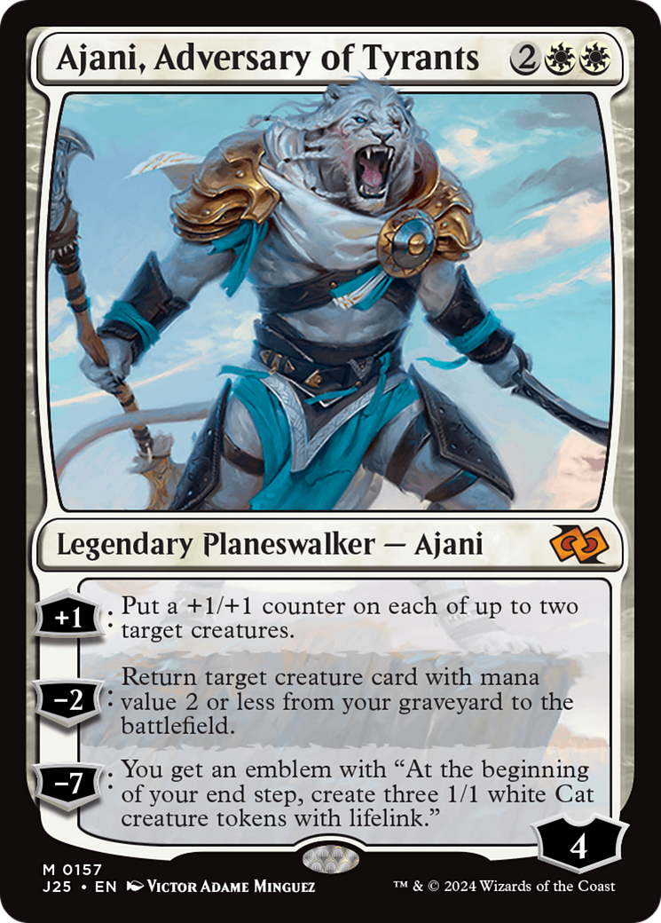 Ajani, Adversary of Tyrants [Foundations Jumpstart] | Pegasus Games WI