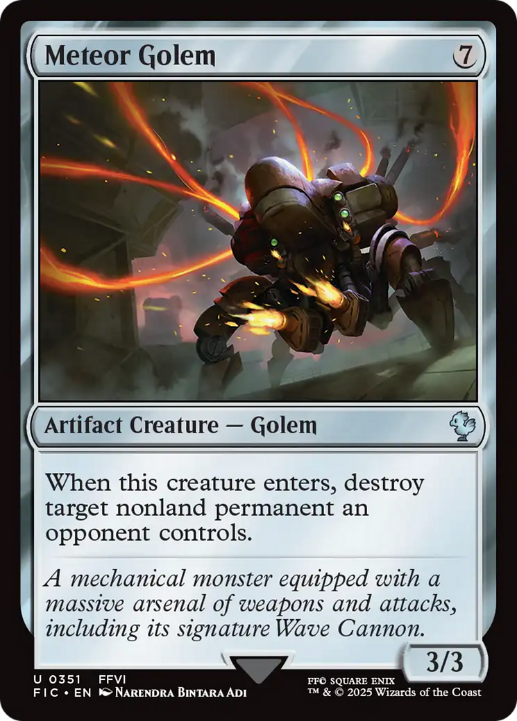 Meteor Golem [FINAL FANTASY Commander] | Pegasus Games WI