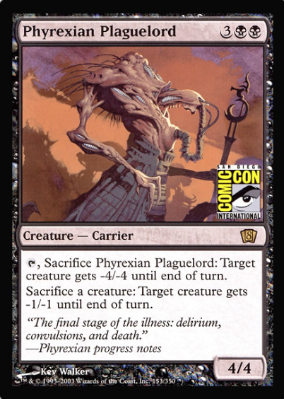 Phyrexian Plaguelord (San Diego Comic Con Oversized) [Oversize Cards] | Pegasus Games WI