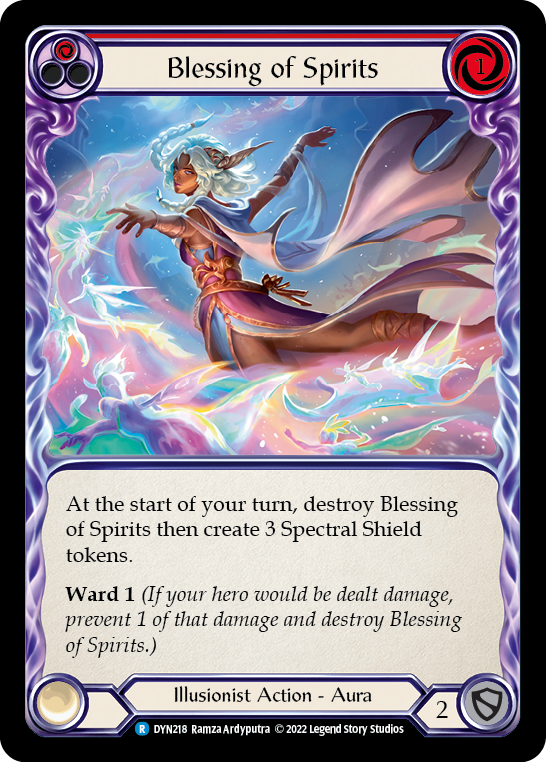 Blessing of Spirits (Red) [DYN218] (Dynasty)  Rainbow Foil | Pegasus Games WI