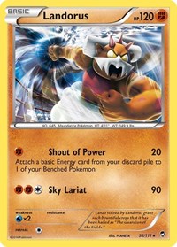 Landorus (58/111) (Theme Deck Exclusive) [XY: Furious Fists] | Pegasus Games WI