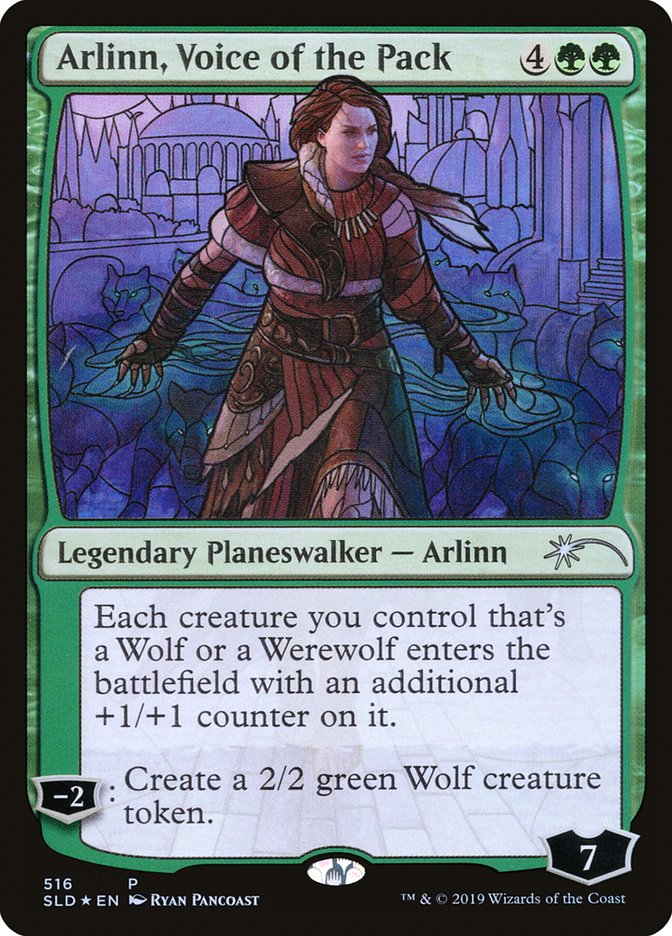 Arlinn, Voice of the Pack (Stained Glass) [Secret Lair Drop Promos] | Pegasus Games WI