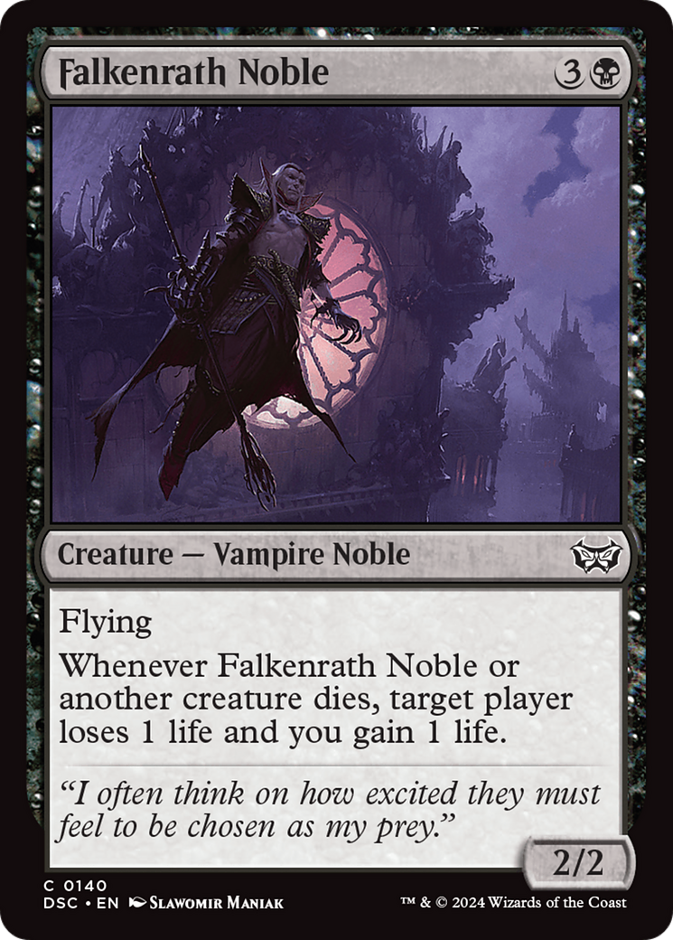 Falkenrath Noble [Duskmourn: House of Horror Commander] | Pegasus Games WI