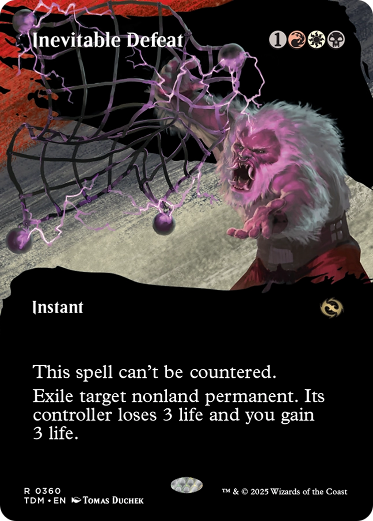 Inevitable Defeat (Borderless) [Tarkir: Dragonstorm] | Pegasus Games WI