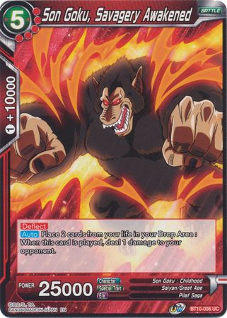 Son Goku, Savagery Awakened (BT10-006) [Rise of the Unison Warrior 2nd Edition] | Pegasus Games WI