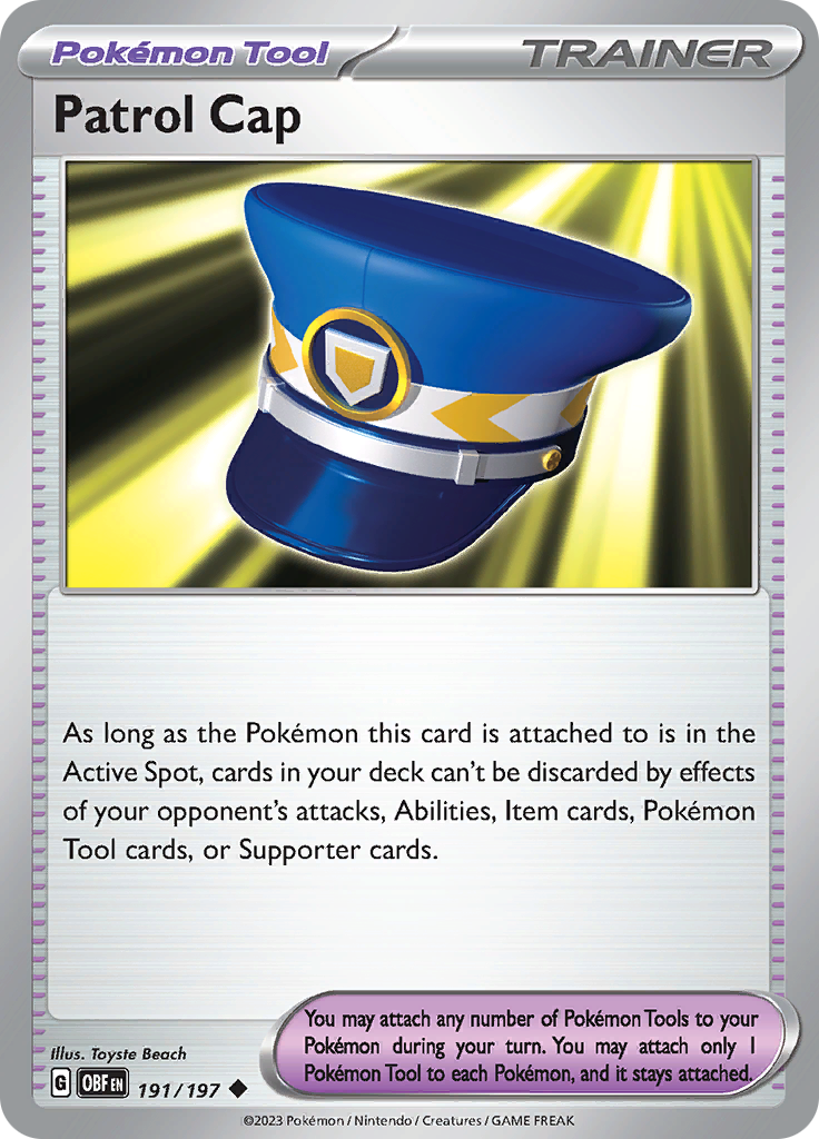 Patrol Cap (191/197) [Scarlet & Violet: Obsidian Flames] | Pegasus Games WI