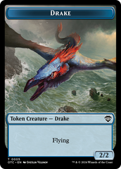 Drake // Soldier (0026) Double-Sided Token [Outlaws of Thunder Junction Commander Tokens] | Pegasus Games WI