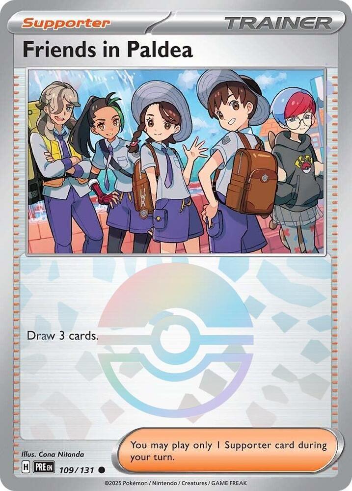 Friends in Paldea (109/131) (Poke Ball Pattern) [Scarlet & Violet: Prismatic Evolutions] | Pegasus Games WI