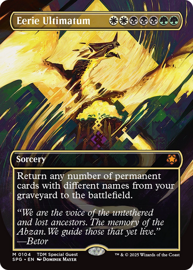 Eerie Ultimatum (Borderless) [Tarkir: Dragonstorm Special Guests] | Pegasus Games WI