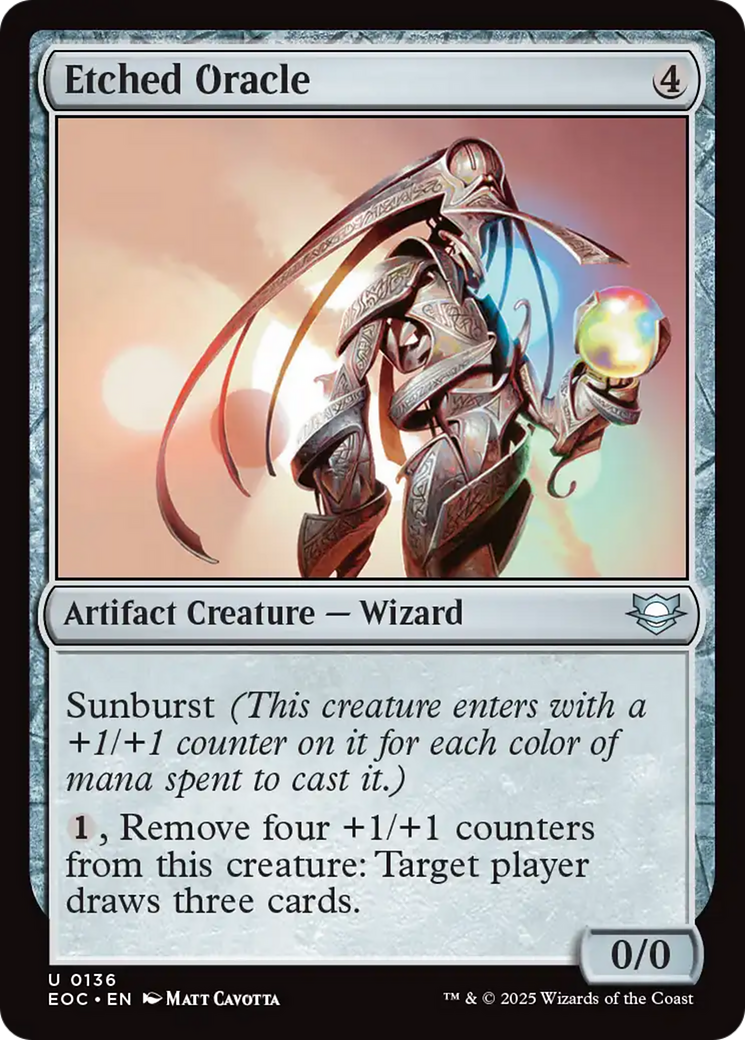 Etched Oracle [Edge of Eternities Commander] | Pegasus Games WI