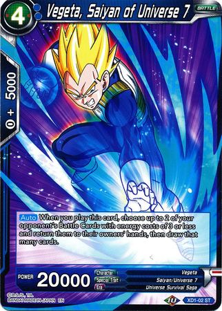 Vegeta, Saiyan of Universe 7 (XD1-02) [Assault of the Saiyans] | Pegasus Games WI