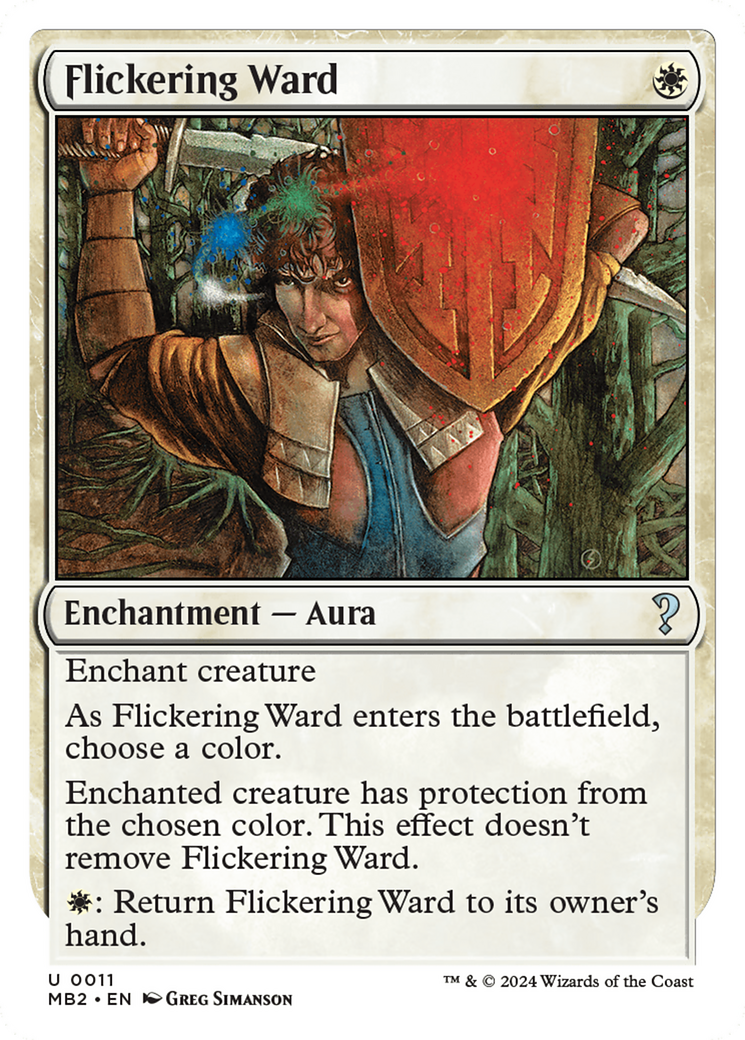 Flickering Ward (White Border) [Mystery Booster 2] | Pegasus Games WI