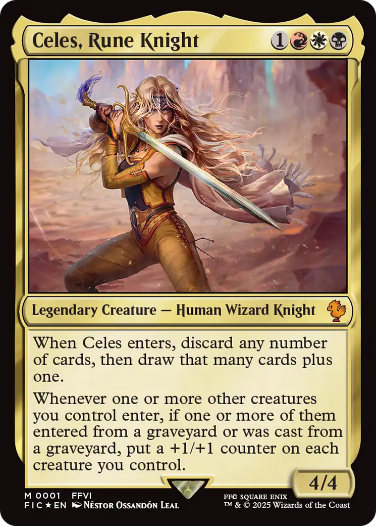 Celes, Rune Knight (0001) [FINAL FANTASY Commander] | Pegasus Games WI