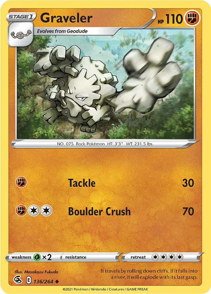 Graveler (136/264) [Sword & Shield: Fusion Strike] | Pegasus Games WI
