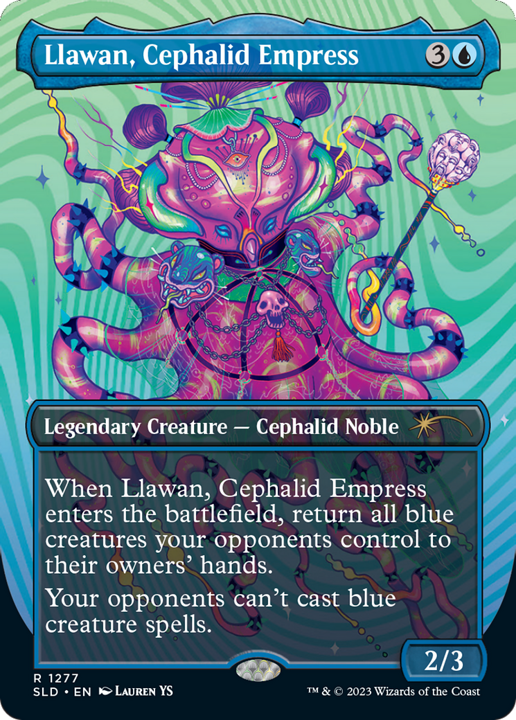 Llawan, Cephalid Empress (Borderless) [Secret Lair Drop Series] | Pegasus Games WI