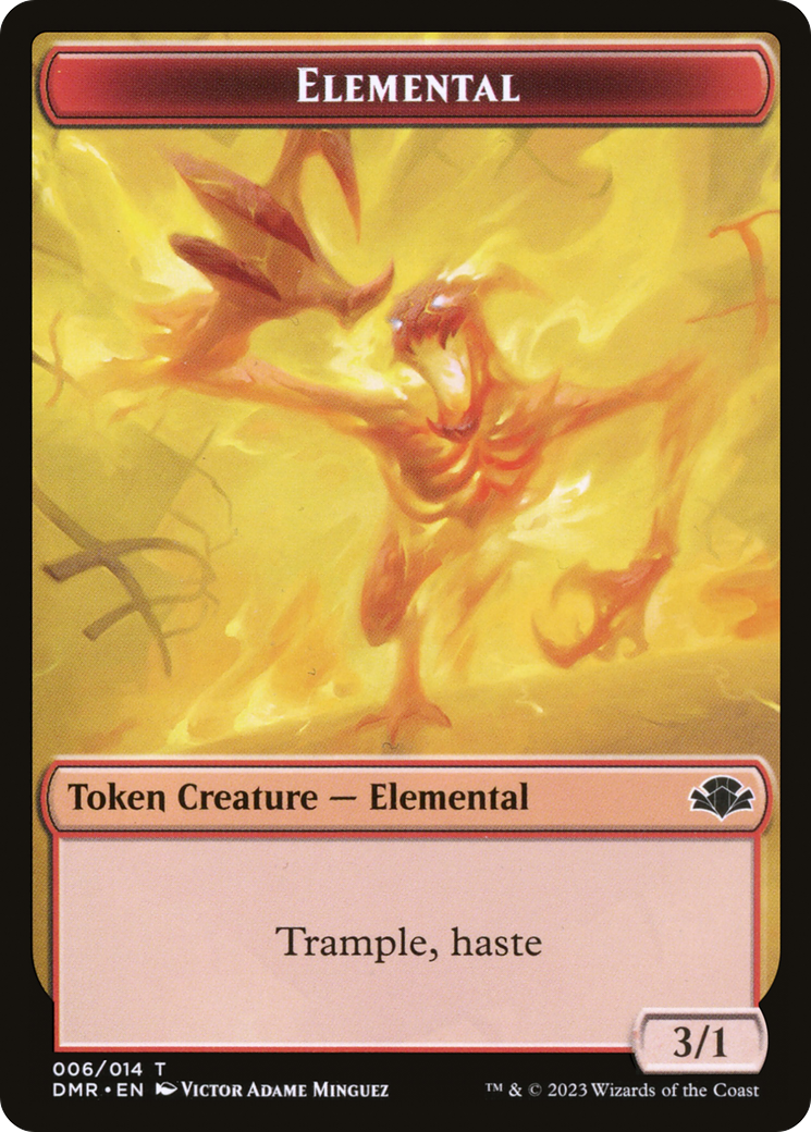 Elemental Token [Dominaria Remastered Tokens] | Pegasus Games WI