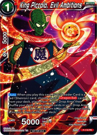 King Piccolo, Evil Ambitions (Power Booster) (P-119) [Promotion Cards] | Pegasus Games WI