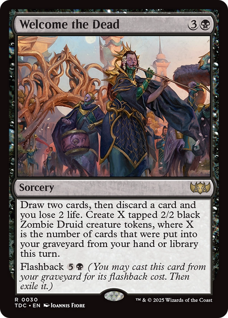 Welcome the Dead [Tarkir: Dragonstorm Commander] | Pegasus Games WI