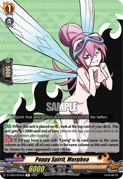 Poppy spirit, Morphea (D-TB03/054EN) [Shaman King] | Pegasus Games WI