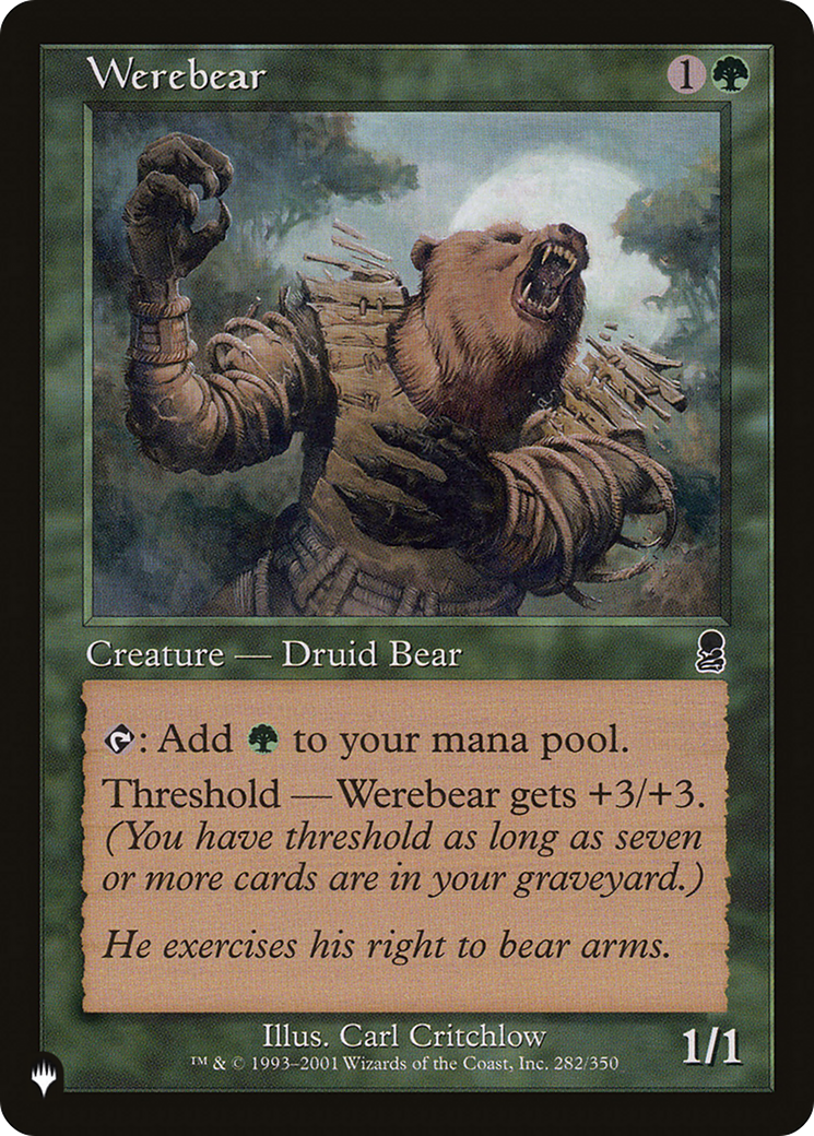 Werebear [The List] | Pegasus Games WI