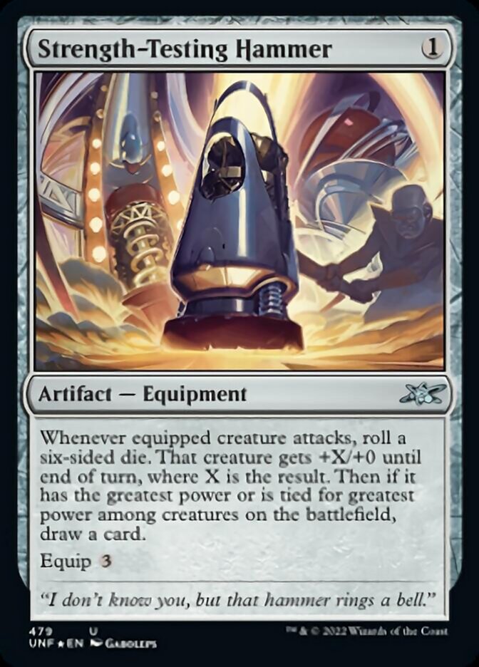 Strength-Testing Hammer (Galaxy Foil) [Unfinity] | Pegasus Games WI