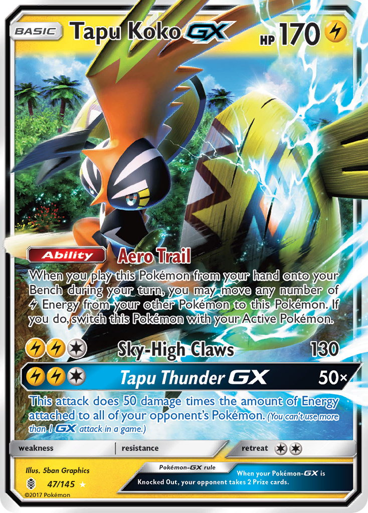 Tapu Koko GX (47/145) [Sun & Moon: Guardians Rising] | Pegasus Games WI