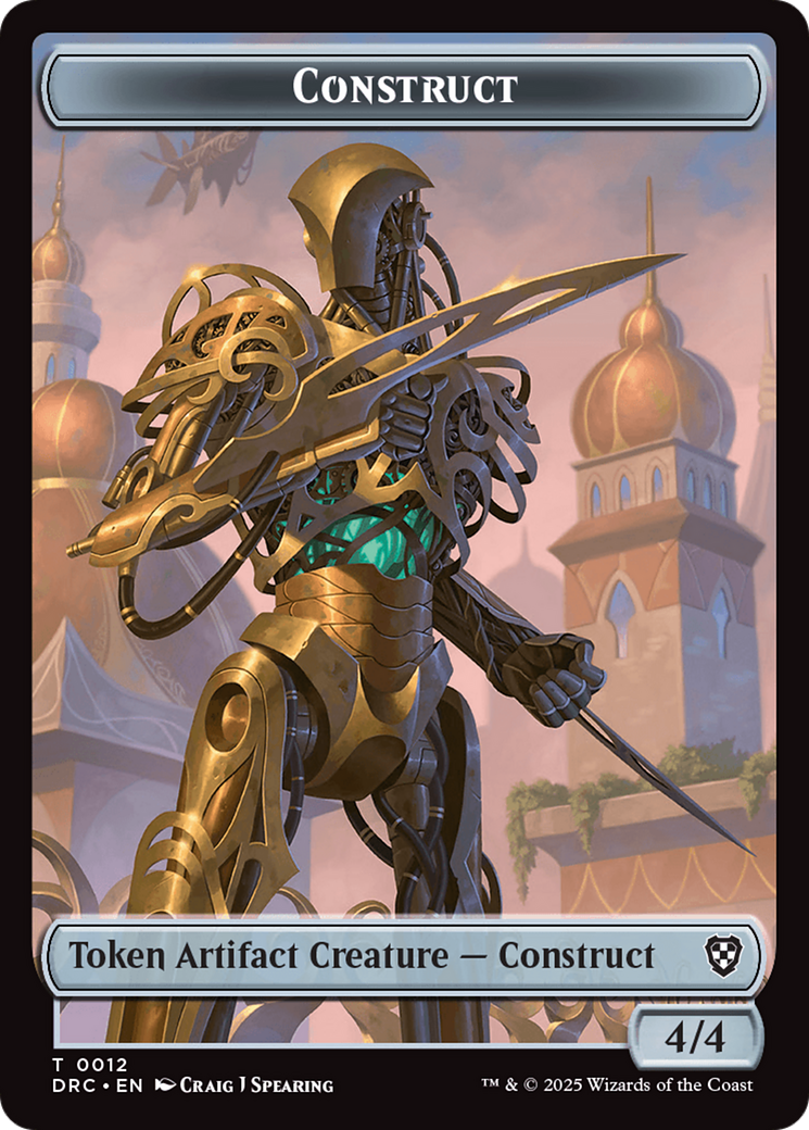 Construct // Golem (0013) Double-Sided Token [Aetherdrift Tokens] | Pegasus Games WI