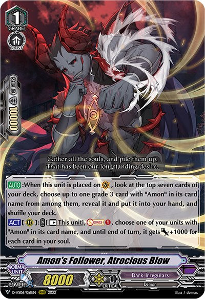 Amon's Follower, Atrocious Blow (D-VS06/051EN) [V Clan Collection Vol.6] | Pegasus Games WI