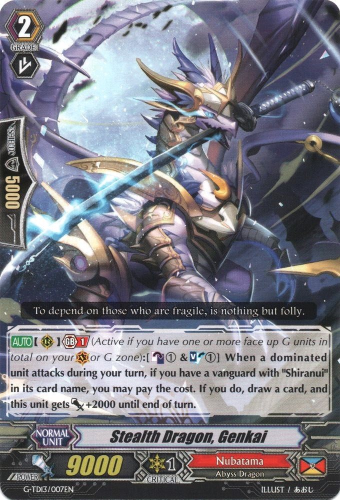Stealth Dragon, Genkai (G-TD13/007EN) [Evil Eye Sovereign] | Pegasus Games WI