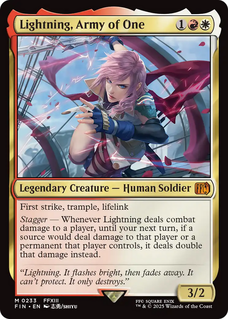 Lightning, Army of One [FINAL FANTASY] | Pegasus Games WI