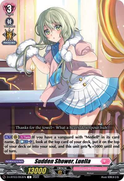 Sudden Shower, Luella (D-LBT03/053EN) [Lyrical Monasterio: Summertime Memories!] | Pegasus Games WI