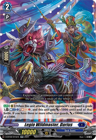 Legio Wildmaster, Darius (D-BT02/015EN) [A Brush with the Legends] | Pegasus Games WI