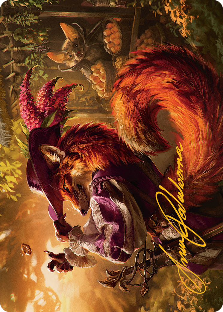 Mr. Foxglove Art Card (Gold-Stamped Signature) [Bloomburrow Art Series] | Pegasus Games WI